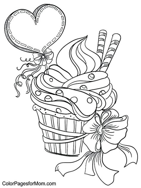 Coloring Pages Of Cupcakes And Cookies At Getcolorings Free
