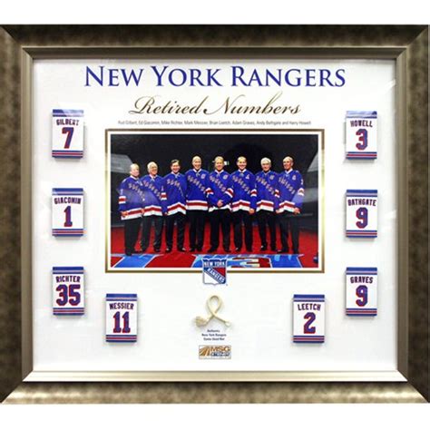 steiner sports nhl new york rangers retired numbers framed 20x24 collage 0809418390365 buy