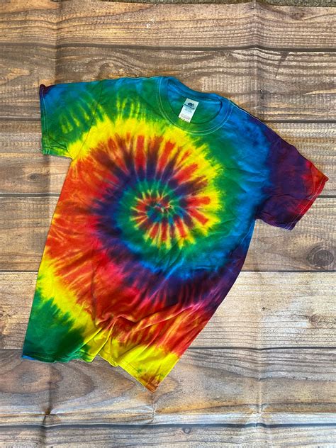 Tie Dye Shirt Reactive Rainbow Tie Dye Shirt Custom Shirt Etsy