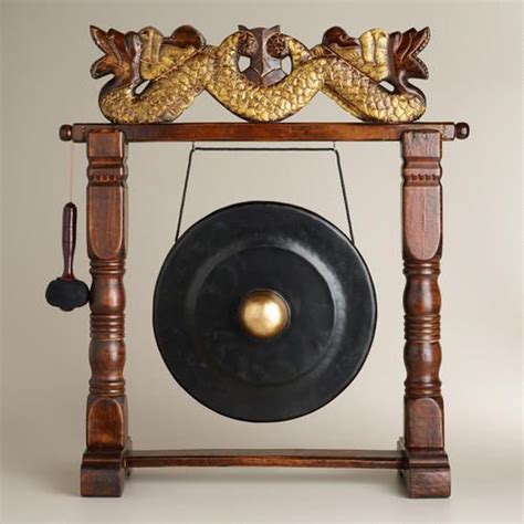 Large Wooden Indonesian Gong Gong Gongs Wooden