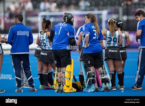Investec Women S Hockey Champions Trophy June 2016 London Argentina Goalkeeper Chat Stock