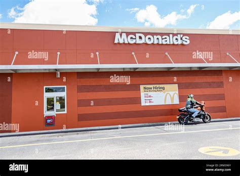 Viera Florida,McDonald's fast food,drive up thru pickup window