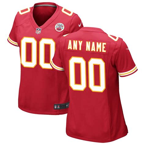 We would like to show you a description here but the site won't allow us. Women's Kansas City Chiefs Red Custom Game Jersey ...
