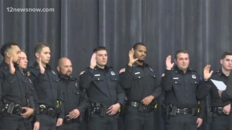 Beaumont Police Department Swears In 14 New Officers