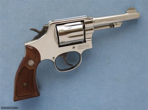 Smith And Wesson Model 10 Cal 38 Special Nickel Finished Sold