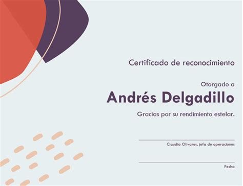 Certificado De Empleado Del Mes Diseño De Cadena Gris