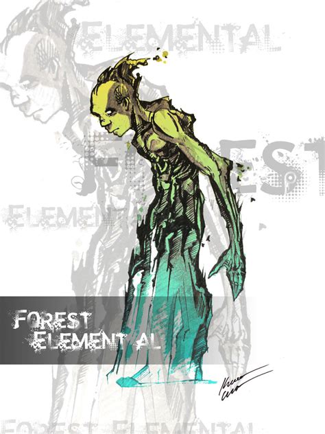 Forest Elemental Concept Art By Chimerum On Deviantart