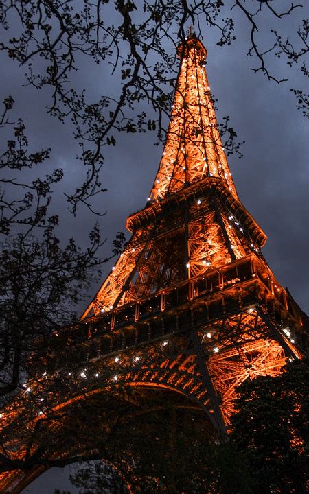 Eiffel Tower Night Illuminated · Free Photo On Pixabay