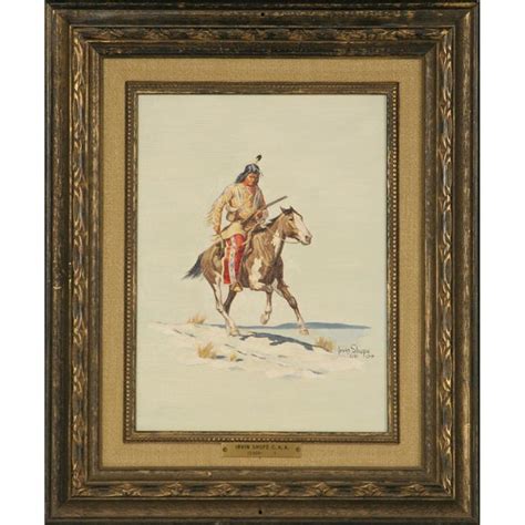 Irvin Shorty Shope Oil On Board Cowboy Artists Of America
