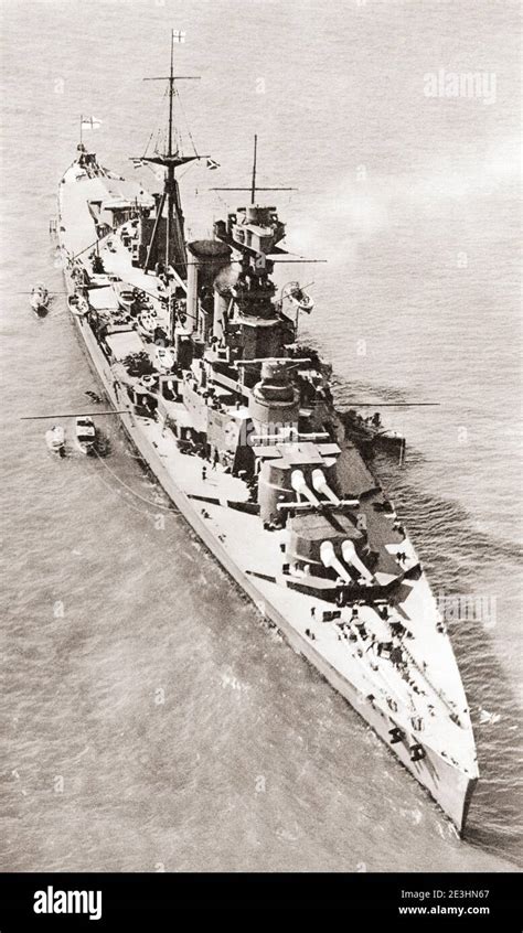 Der Royal Naval Battlecruiser Hms Hood Von British Warships