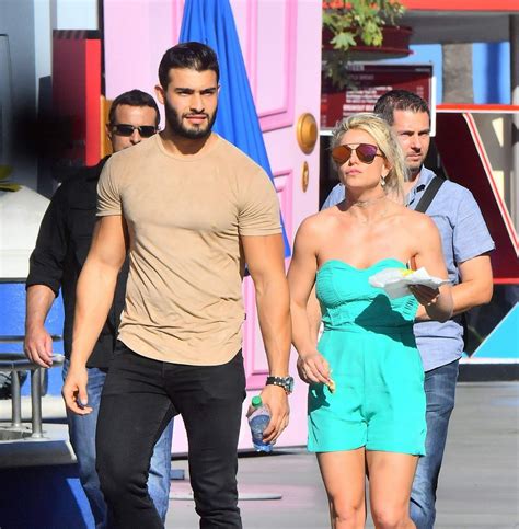 The fairy tale love story. BRITNEY SPEARS and Sam Asghari Out at Disneyland 09/09 ...