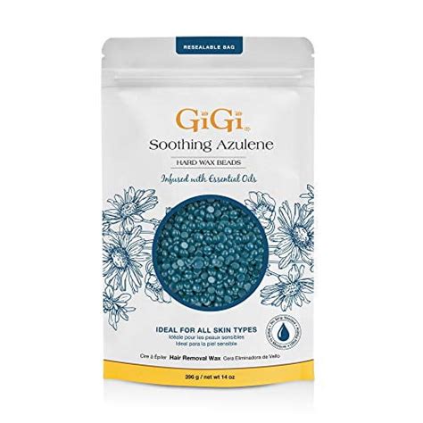 Gigi Hard Wax Beads Soothing Azulene Hair Removal Wax For Sensitive