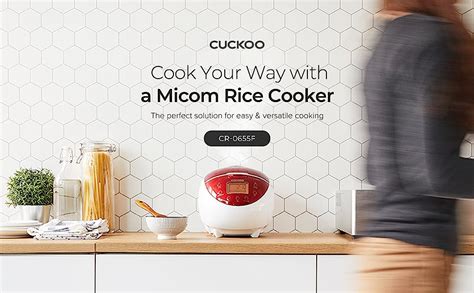 CUCKOO CR 0655F 6 Cup Uncooked Micom Rice Cooker 12 Menu Options