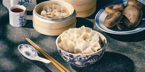 Jiaozi Dumpling With Pork And Mushroom Dumplings Jiaozi Products