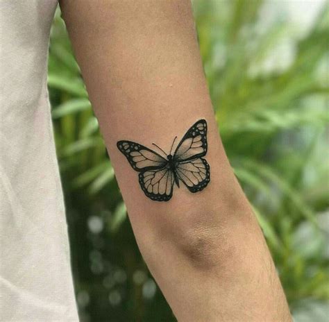 Small Butterfly Tattoo Above Elbow Best Tattoo Ideas