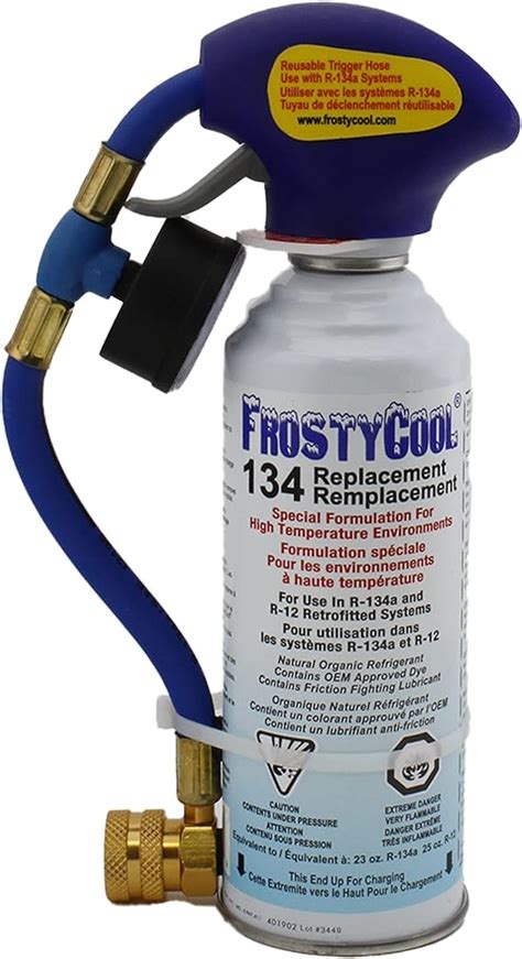 Frostycool R134a And R12 Replacement Refrigerant 8 Oz Can With Trigger