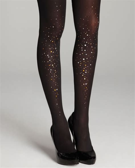 Pretty Polly Embellished Sparkle Tights In Black Lyst