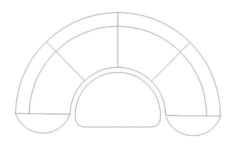 Curved Sofa Cad Block Mistery Map
