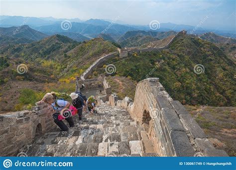 The Beautiful Great Wall Of China Editorial Stock Image Image Of