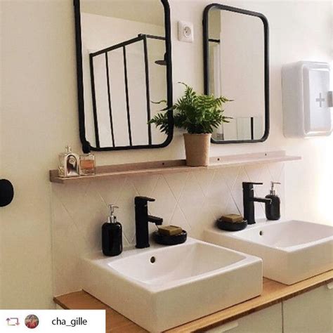 Miroir rectangulaire industriel Axel by Drawer | Miroir salle de bain
