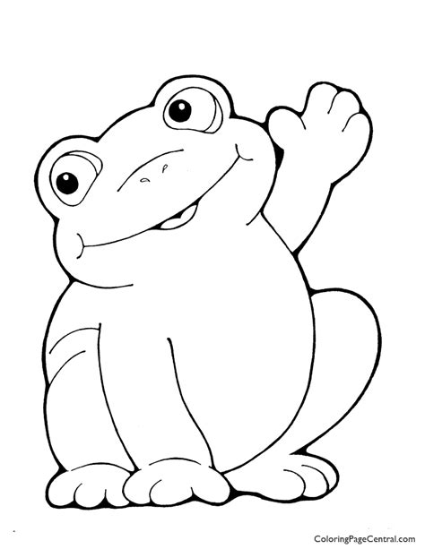 Frog 01 Coloring Page Coloring Page Central