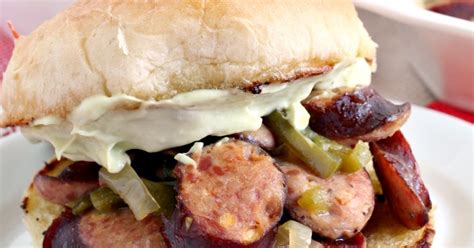 Frugal Foodie Mama Slow Cooker Jalapeno And Beer Cheddarwurst Sandwiches