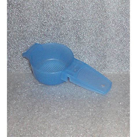 Tupperware Gadget Mini Sifter Loose Tea Strainer Sheer Blue