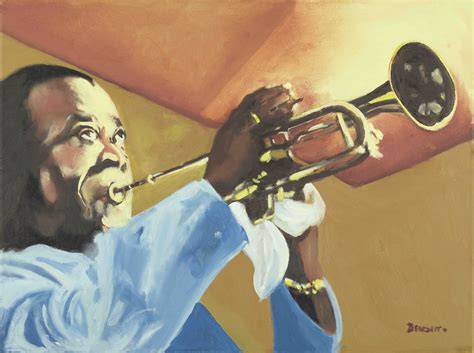He paints every day, and three of his works are in the smithsonian's permanent collection. Charitybuzz: Louis Armstrong Framed Oil Painting by ...