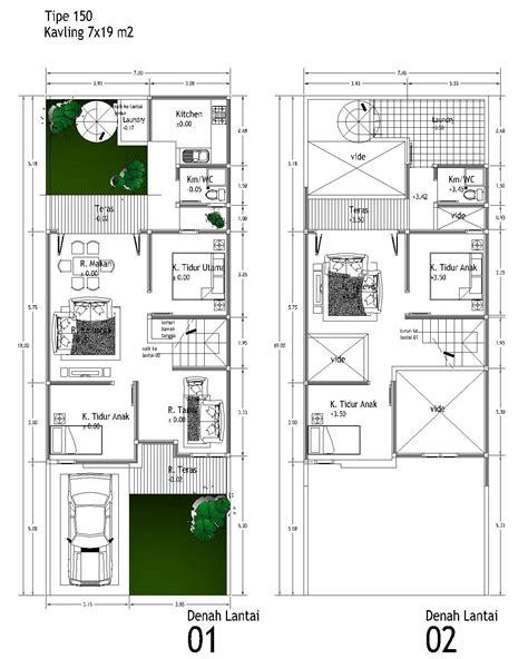 Desain rumah minimalis ukuran tanah 10m x 20m dengan luas bangunan : 60 Desain Rumah Minimalis Luas Tanah 120 | Desain Rumah ...