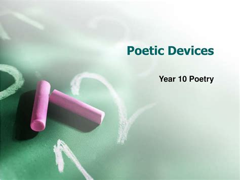 Ppt Poetic Devices Powerpoint Presentation Free Download Id764743