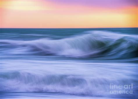 Ocean Waves Sunset Motion Photograph By Mike Reid Pixels
