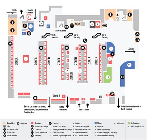 Gatwick South Terminal Maps Gatwick Airport Guide