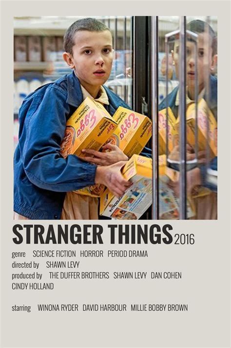 Alternative Minimalist Movieshow Polaroid Poster Stranger Things In