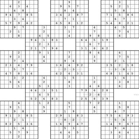 16x16 Sudoku Puzzles Super Challenger Printable