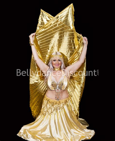 Gold Belly Dance Open Isis Wings 34 90
