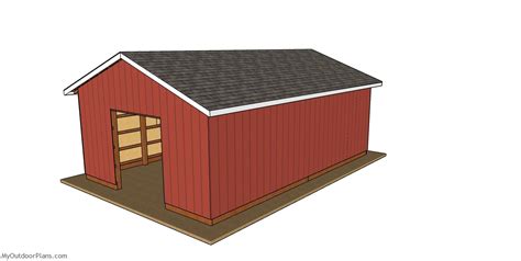 20×30 Pole Barn—building A Myoutdoorplans Free Woodworking Plans