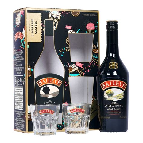 Baileys Original Irish Cream Liqueur 2 Glass T Pack Liqueurs