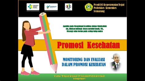 Promosi Kesehatan Monitoring Dan Evaluasi Dalam Promosi Kesehatan