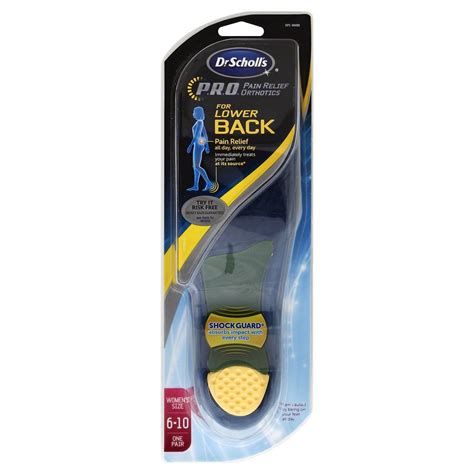 Dr Scholl S Back Pain Relief Orthotics Women S Sizes 6 10 Shop Foot