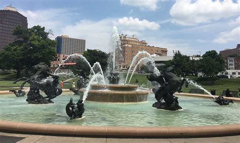 The Jc Nichols Memorial Fountain Is The Best Known And Most