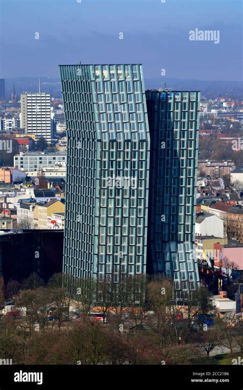 Germany Hamburg View Of Dancing Towers Stock Photo Alamy