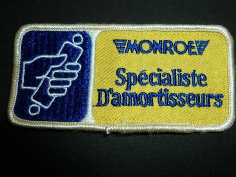 Purchase Monroe Shock Absorbers Logo Old Patch Embroidered Original