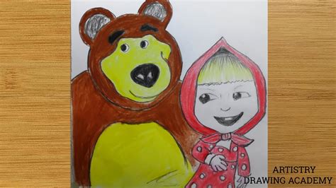 Masha And The Bear Drawing 💖 How To Draw Masha And The Bear 💖