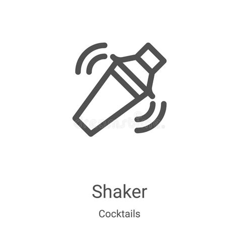 Cocktail Shaker Icon Vector From Event Collection Thin Line Cocktail Shaker Outline Icon Vector