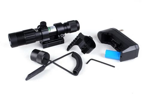 Tactical Green Laser Sight Adjustable Beam Dia Green Laser Flashlight