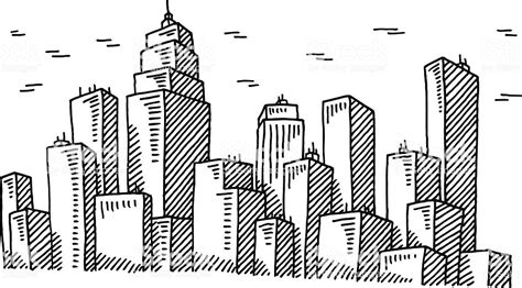 City Silhouette Drawing At Explore Collection Of