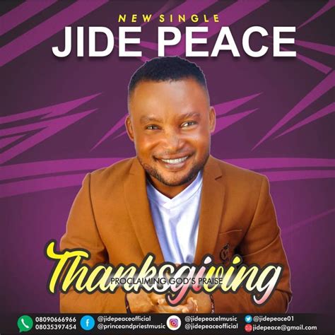 Annet nandujja omulembe gwa dot com official video. DOWNLOAD MP3: Jide Peace - Thanksgiving « Free Gospel Song