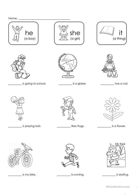 This is why we have and will continue to create hundreds of. He, She, or It? | Personal pronouns, Kindergarten ...