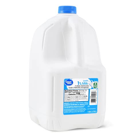 Buy Great Value 1 Low Fat Milk Gallon 128 Fl Oz Online At Desertcart
