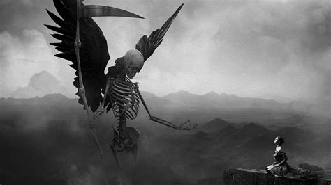 The Awakening Fantasy Skeleton Scythe Grim Reaper Giant Fallen
